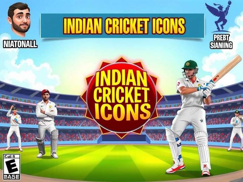 Indian Cricket Icons Game Cover